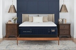 a stearns and foster reserve hepburn mattress in a styled room