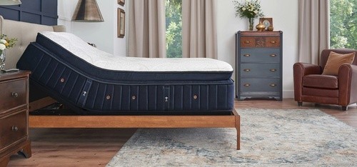 EASE base with mattress from the side