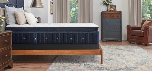 SF Reserve mattress in styled room side profile