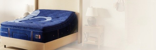 Stearns and Foster Reserve Mattress with a beige bed